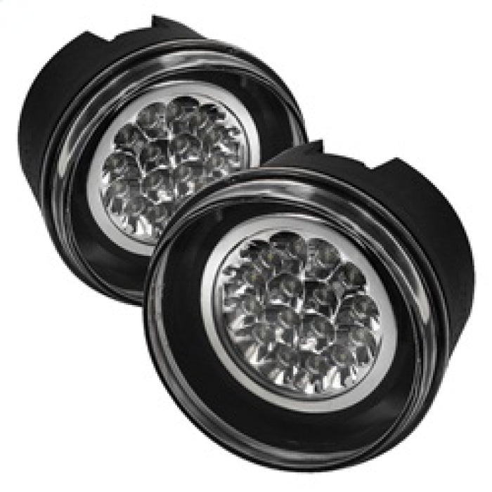 Feux antibrouillard à LED Spyder Jeep Grand Cherokee 05-09/Commander 06-08 avec interrupteur transparent FL-LED-JGC05-C