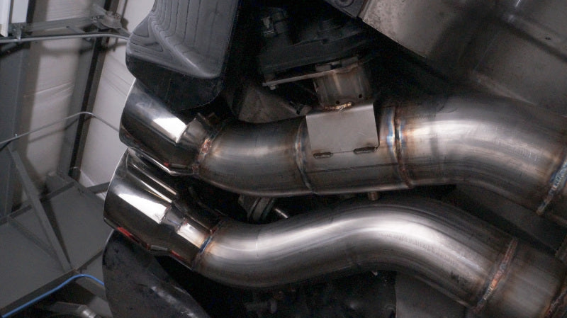 Silencieux à double mode résonant X-Pipe pour berline Cadillac CTS-V 2016-18 de Stainless Works