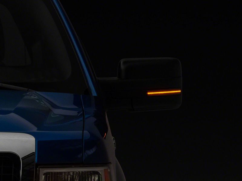 Clignotants LED séquentiels montés sur rétroviseur Raxiom 09-14 Ford F-150 Axial Series - Fumé