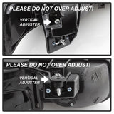 xTune Chevy Tahoe 00-06 Amber Crystal Headlights Black HD-JH-CSIL99-BK