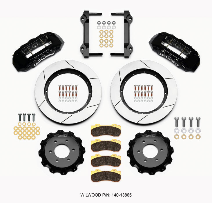 Kit avant Wilwood TX6R 15,50 pouces noir Ford F150 2010-Up (6 pattes)