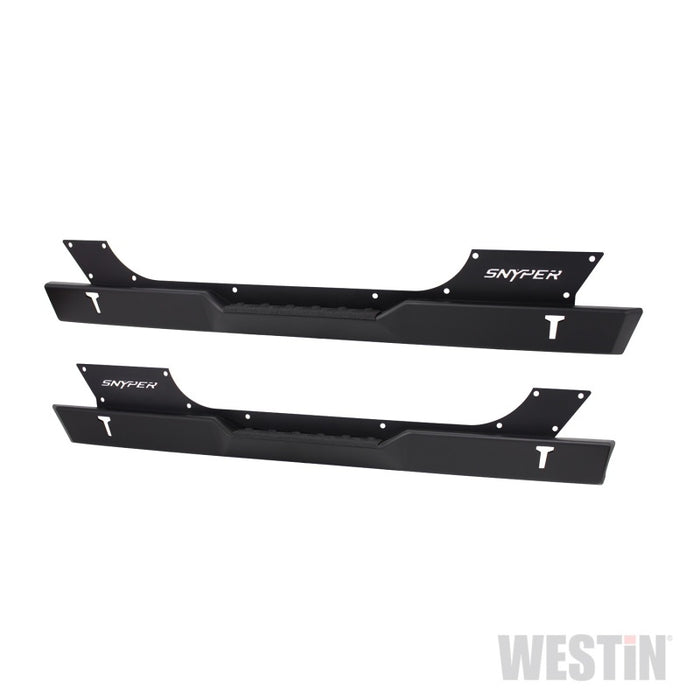 Marchepieds Westin/Snyper 07-17 Jeep Wrangler Rock Slider - Noir texturé