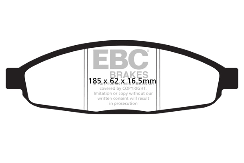 Plaquettes de frein avant EBC 05-07 Chrysler Pacifica 3.5 Greenstuff