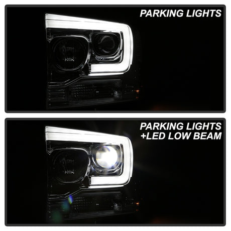 Module LED haute puissance Spyder Platinum Ford F250/350/450 05-07 Projecteur de phares - Chrome (PRO-YD-FS05V2