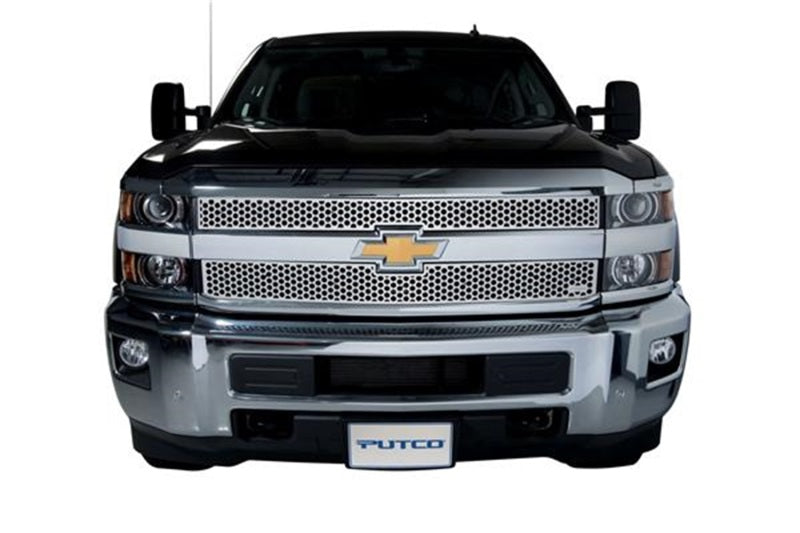 Grilles en acier inoxydable Putco 15-19 Chevy Silverado HD Punch