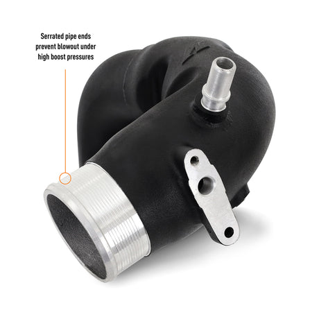 Kit de mise à niveau du tuyau de refroidisseur intermédiaire à montage surélevé Mishimoto 2021+ Ford Bronco 2,7 L - Noir froissé