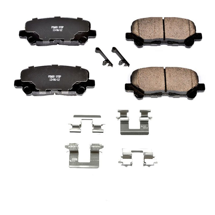 Power Stop 12-15 Honda Pilot Rear Z17 Evolution Ceramic Brake Pads w/Hardware