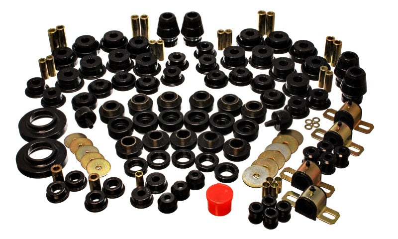 Ensemble de bagues principales Hyper-Flex noires pour Jeep JK 2 portes 07-11 Energy Suspension
