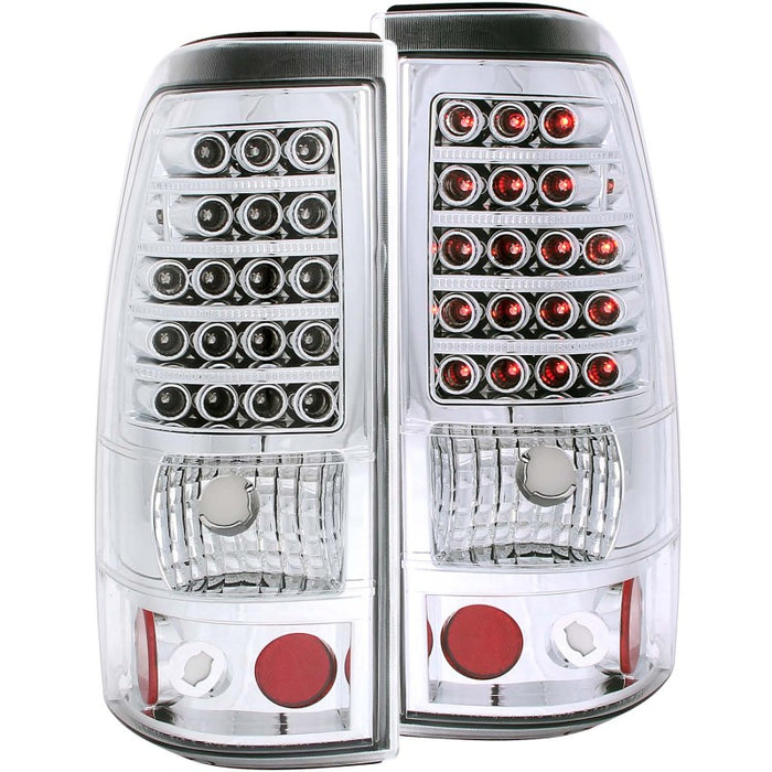 ANZO 2003-2006 Chevrolet Silverado 1500 LED Taillights Chrome