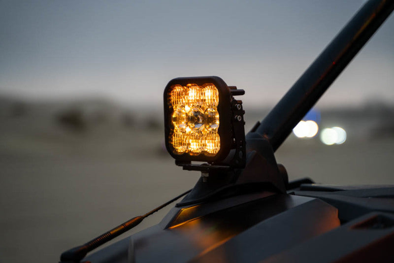 Kit de pods LED pour montant A Polaris RZR SS5 Sport 20-Present de Diode Dynamics - Combo jaune