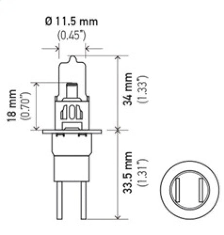 Ampoule Hella H3C 12V 55W Xen Blanc Xb (2)