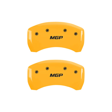 Couvre-étriers MGP 4 gravés avant et arrière MGP finition jaune noir Char 2002 Pontiac Firebird