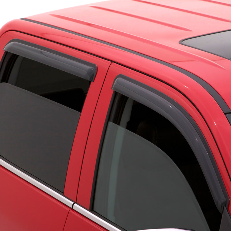 AVS 87-96 Dodge Dakota Quad Cab Ventvisor Outside Mount Window Deflectors 4pc - Smoke