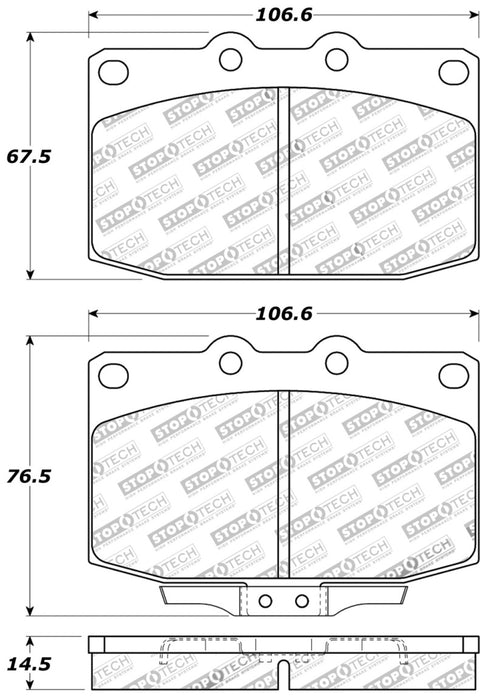 StopTech Performance 89-95 Mazda RX7 Plaquettes de frein avant