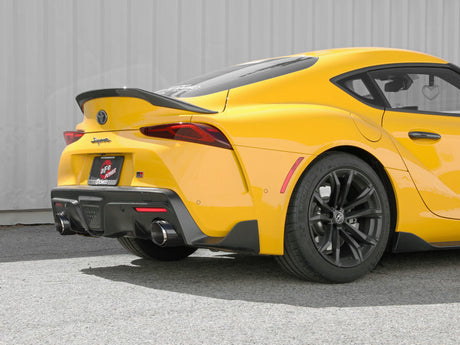 aFe POWER Takeda 2021 Toyota Supra 2.0L (t) 2.5in-3in 304 SS CB Échappement avec embouts en carbone