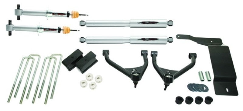 Kit de relevage Trail Perf 4 pouces pour cabine multiplace et allongée Belltech 14-16 Silverado / Sierra 1500 4WD