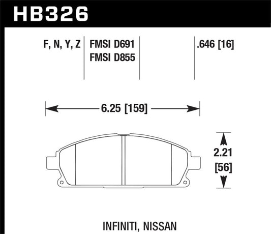 Hawk LTS Street Brake Pads