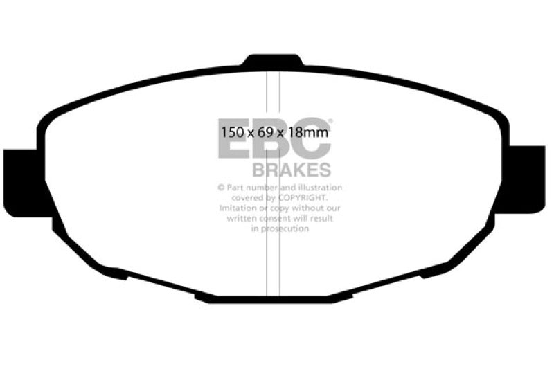 Plaquettes de frein avant EBC 99-01 Lexus SC300 3.0 Ultimax2