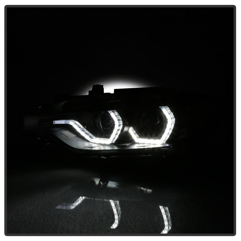 Phares de projecteur Spyder 12-14 BMW F30 Série 3 4DR - Noir PRO-YD-BMWF3012-AFSHID-BK