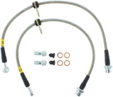 Conduites de frein avant en acier inoxydable StopTech 04-06 Scion xB