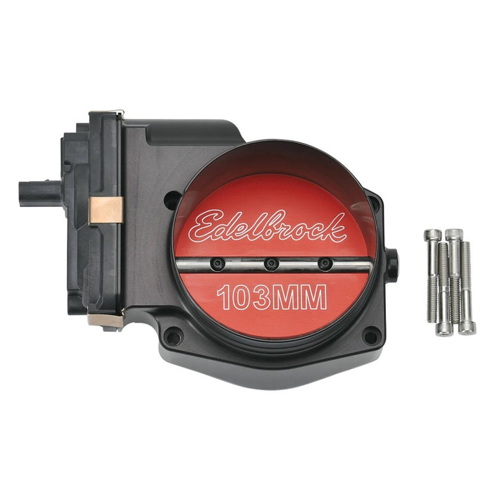 Corps de papillon électrique analogique Edelbrock 15-17 Ford 5.0L 103 mm