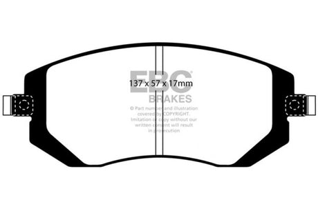 Plaquettes de frein avant EBC 03-05 Subaru Impreza 2.0 Turbo WRX Bluestuff