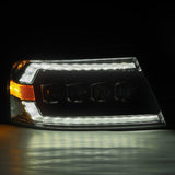 AlphaRex 04-08 Ford F-150 (No 2004 Heritage) NOVA-Series LED Proj HL Alpha-Blk avec Actv Lgt / Seq. Signer