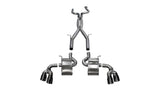 Corsa 16-18 Chevy Camaro SS Xtreme+ 2,75 pouces Cat-Back double sortie arrière avec embout PVD noir simple de 4,5 pouces