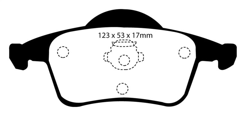 Plaquettes de frein arrière Redstuff EBC 01-05 Volvo S60 2.3 Turbo T5