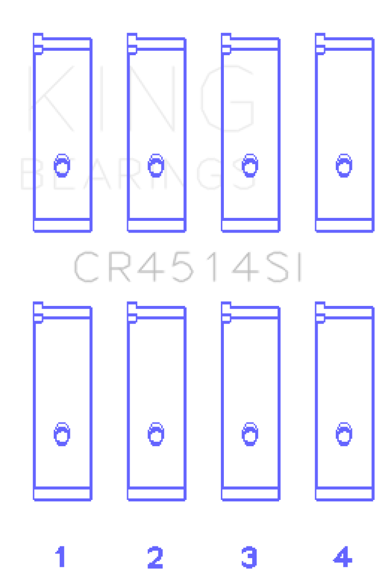 King Engine Bearings Toyota 1AZFE/2AZFE Rod Bearing Set - Size STD
