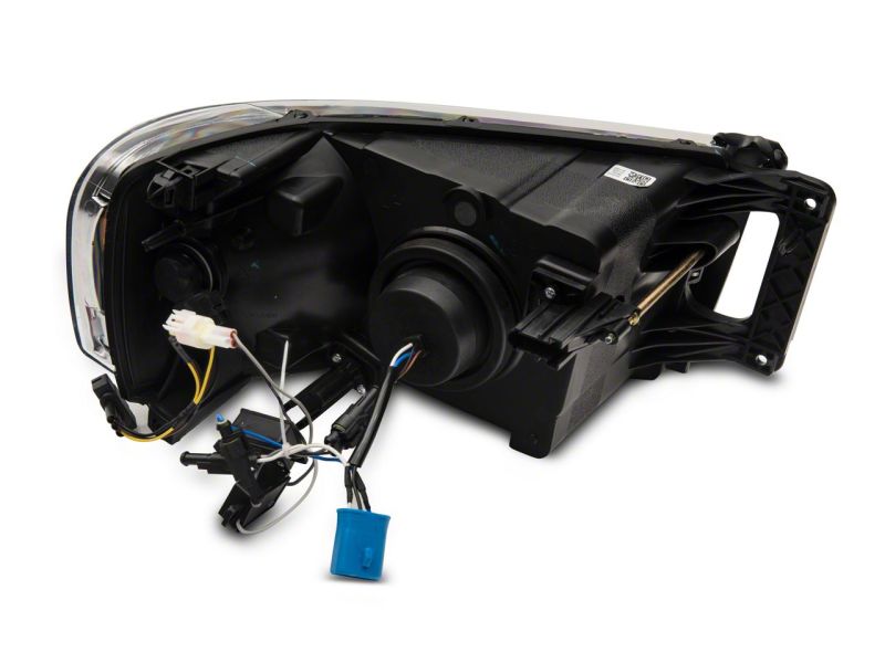 Phares de projecteur à LED axiaux Raxiom 02-05 Dodge RAM 1500/2500/3500 - Boîtier noir (lentille transparente)