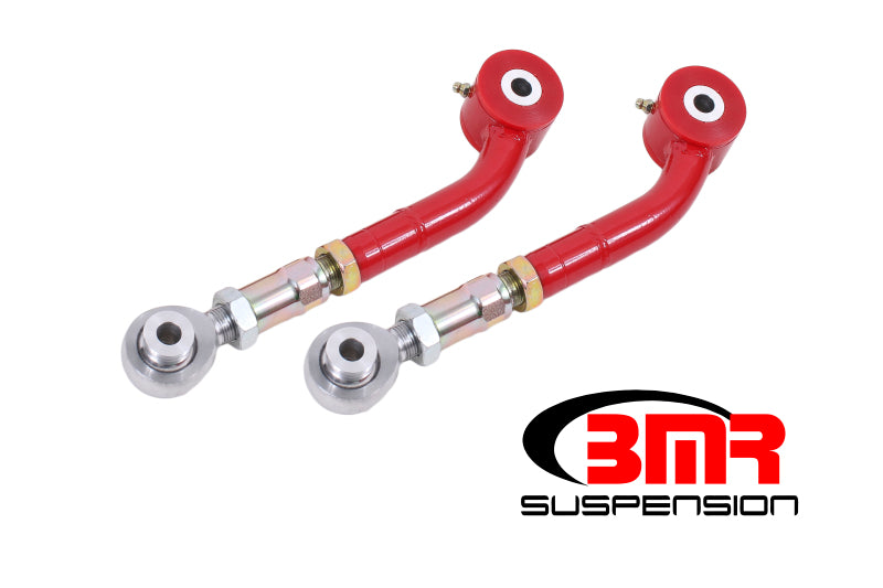 Bras oscillants supérieurs BMR Challenger 08-17 avec embouts de tige/polyester réglables sur la voiture - Rouge