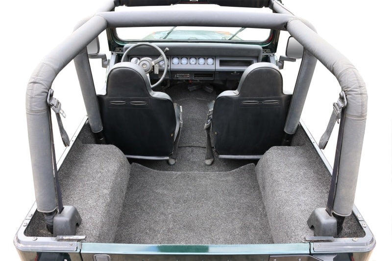 BedRug 81-86 Jeep CJ-7 Rear Kit w/o Gussets 4pc Cargo Kit (Incl Tailgate & Cargo Liner)