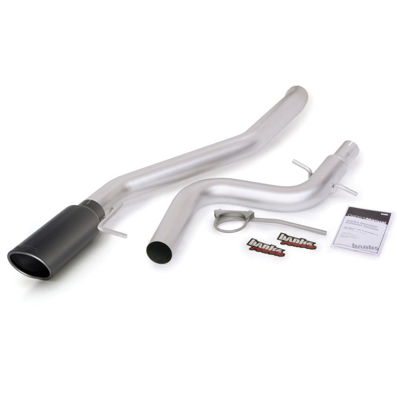Système d'échappement Monster Banks Power 09-10 VW Jetta 2.0L TDI - Échappement simple SS avec embout noir