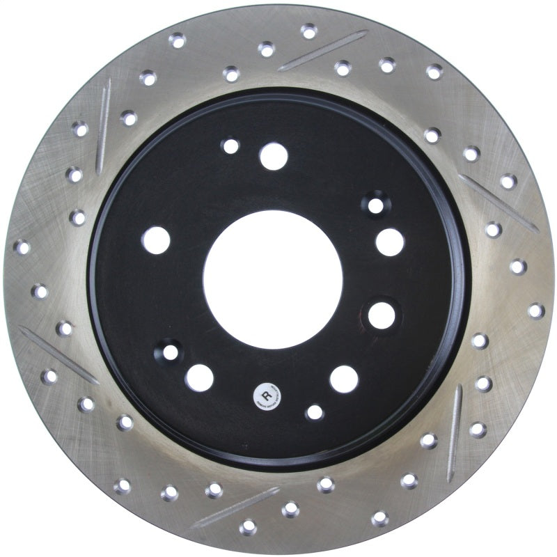 StopTech 04-08 Acura TL / 03-09 Honda Element Slotted & Drilled Right Rear Rotor