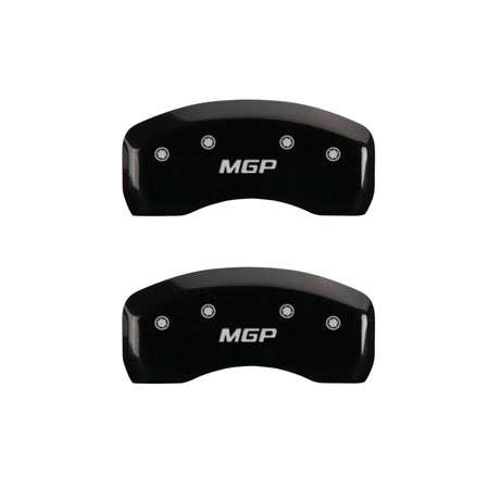 Couvre-étriers MGP 4 gravés avant et arrière MGP finition noire argent ch