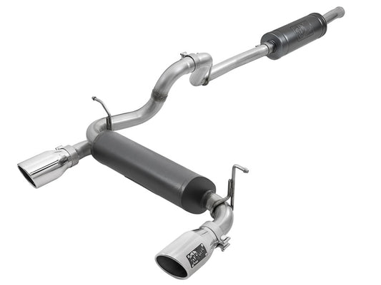 Rebel Series 2.5in 304 SS Cat-Back Exhaust w/ Polished Tips 2018+ Jeep Wrangler (JL) V6 3.6L