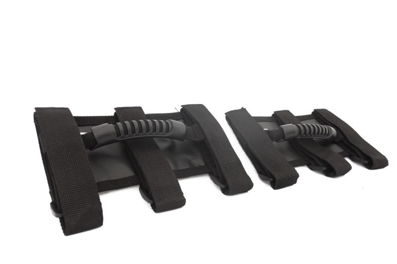 Kit de poignées de maintien avant/arrière en acier Rugged Ridge noir 07-18 Jeep Wrangler JK/JKU