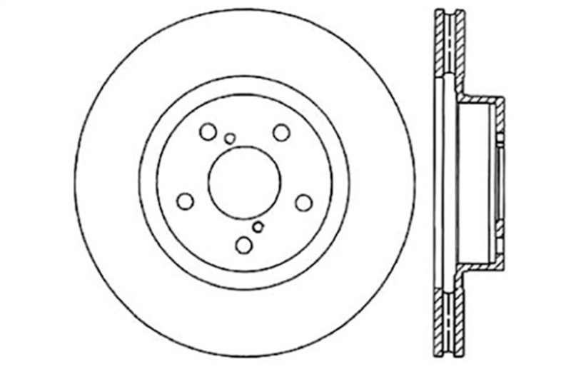 Disque de frein sport fendu et percé StopTech