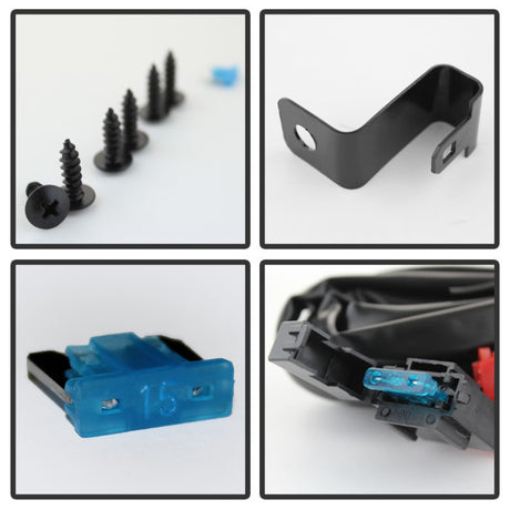 Feu antibrouillard Spyder Honda Civic 2013-2014 4 portes OEM avec interrupteur jaune FL-HC2013-4D-Y