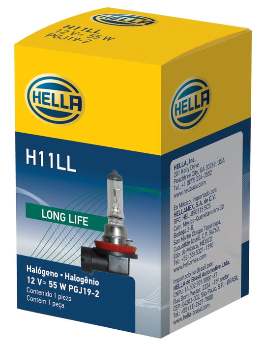 Ampoule Hella H11 12V 55W PGJ19-2 T4 LONGUE DURÉE