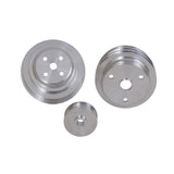 Kit de poulie de transmission inférieure BBK 85-97 GM Truck 305 350 - Aluminium CNC léger (3 pièces)