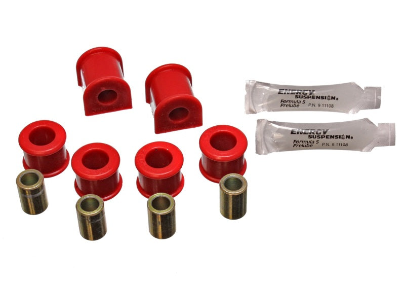 Bagues de barre stabilisatrice arrière rouges 12,5 mm pour Mazda Miata 90-97 Energy Suspension (comprend les bagues de liaison d'extrémité de barre stabilisatrice)