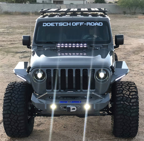 Oracle Oculus Bi-LED Projector Headlights for Jeep JL/Gladiator JT - Matte Blk - 5500K