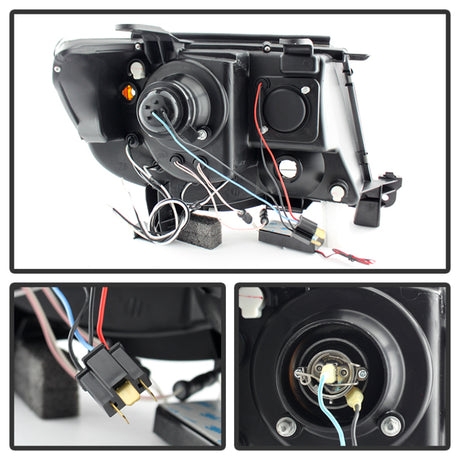 Phares de projecteur Spyder Toyota Tacoma 05-11 CCFL Halo LED Blk Smke PRO-YD-TT05-CCFL-BSM