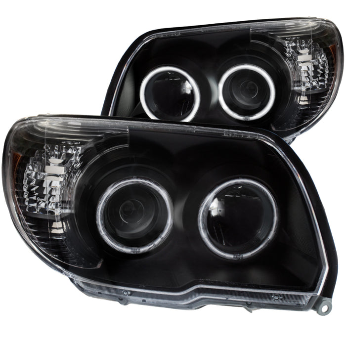 Phares de projecteur ANZO 2006-2009 Toyota 4Runner avec halo noir