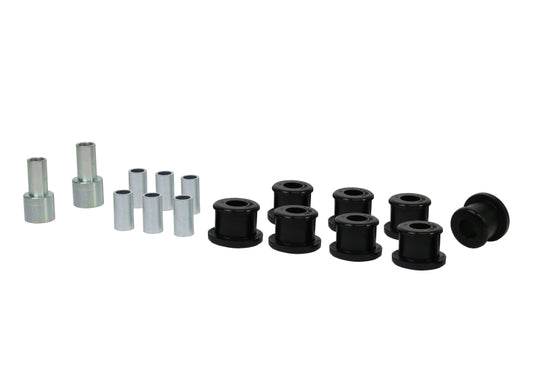 Kit de bagues de bras de suspension intérieur et extérieur arrière Whiteline Plus 10/89-8/94 Mazda 323 BG Astina / Familia