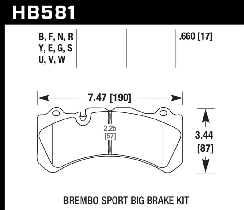 Étriers de frein Hawk Brembo J/N HPS 5.0