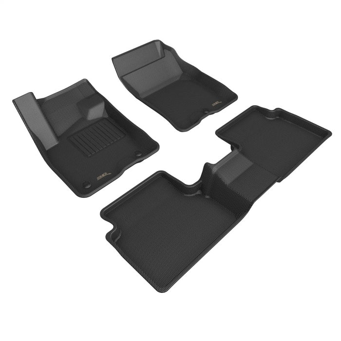 Ensemble de tapis de sol 3D Maxpider 21-22 Ford Bronco Sport Kagu 1ère et 2ème rangée (noir)