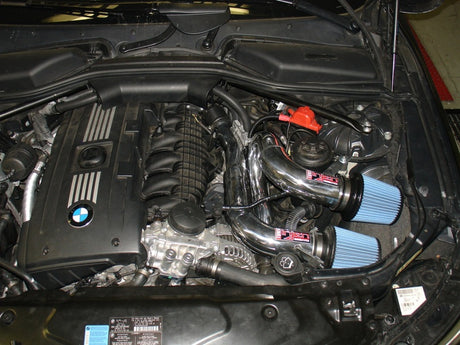 Injen 08-09 535i E60 3.0L L6 Double admission et filtres AMSOIL Wrinkle Black Short Ram Intake
